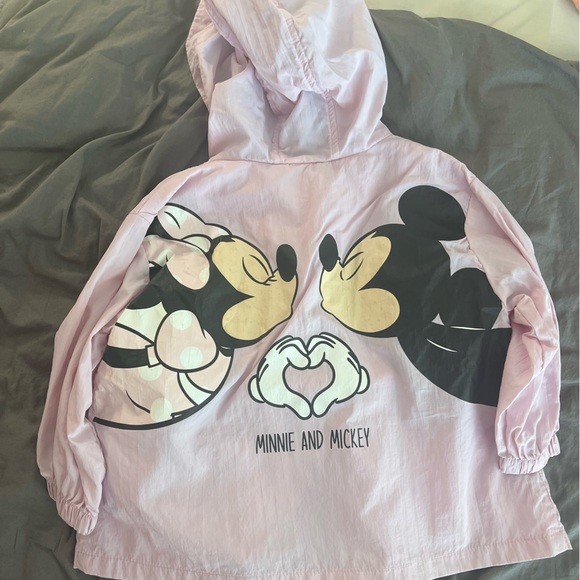 Zara Jackets & Coats Zara Minnie Mouse Rain Jacket Poshmark